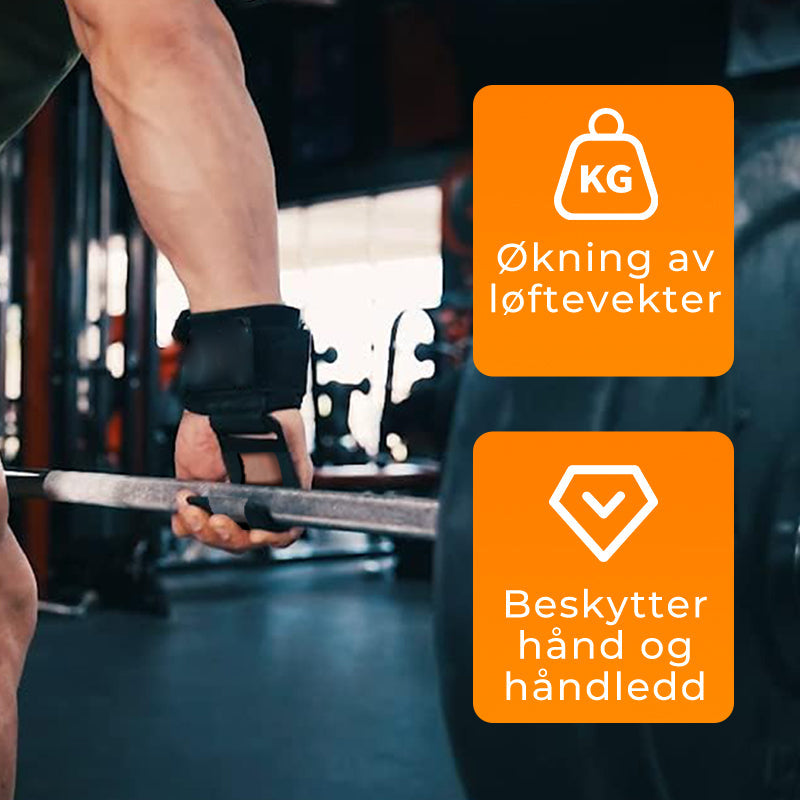 Kraftige vektløftende håndleddskroker
