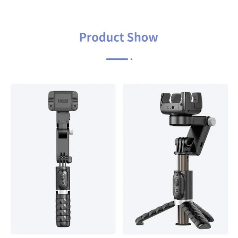 360° Roterende 3-akset sammenleggbart gimbal-stabilisator for smarttelefoner