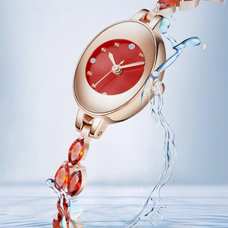 ✨2025 Nytt design🎀⌚ Farget sirkonarmbåndsklokke for kvinner
