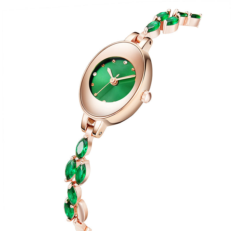 ✨2025 Nytt design🎀⌚ Farget sirkonarmbåndsklokke for kvinner