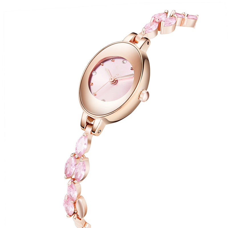 ✨2025 Nytt design🎀⌚ Farget sirkonarmbåndsklokke for kvinner