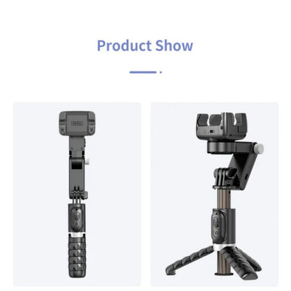 360° Roterende 3-akset sammenleggbart gimbal-stabilisator for smarttelefoner